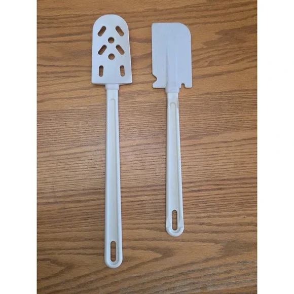 Traex Stir Slotted Spatula Drain Spoon Vintage Measuring Heavy Duty Lot Of 2