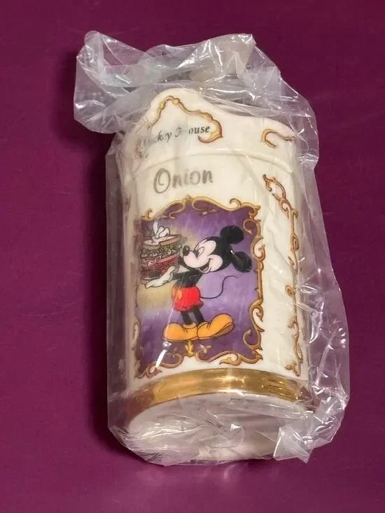 Lenox Walt Disney Spice Jar Mickey Mouse Onion Vintage Fine Porcelain 1995