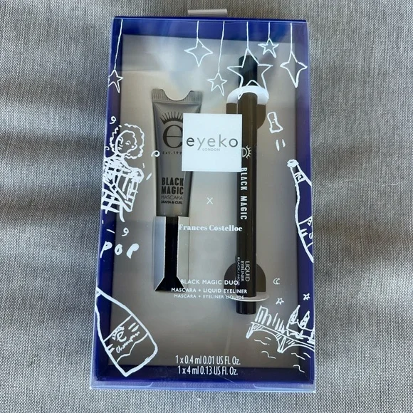 Eyeko Black Magic Duo Mascara .13 Oz and Liquid Eyeliner .01 oz, 2-Piece Set