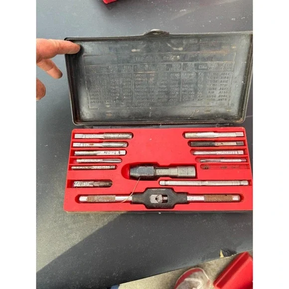 Vintage Craftsman Kromedge Tap & Die Set Model 5200 USA Thread Tool Kit