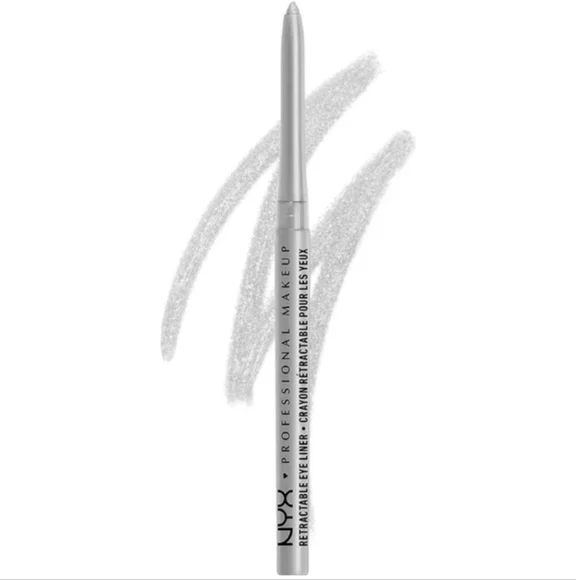 5 X NYX Professional Makeup Retractable Eye Liner, Waterproof, Silver