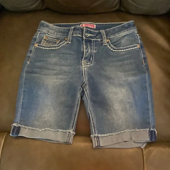 Girls jean skirts.