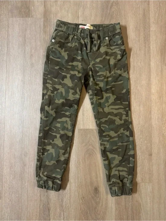 Levi's Kids Camo Joggers - Olive & Dark Green