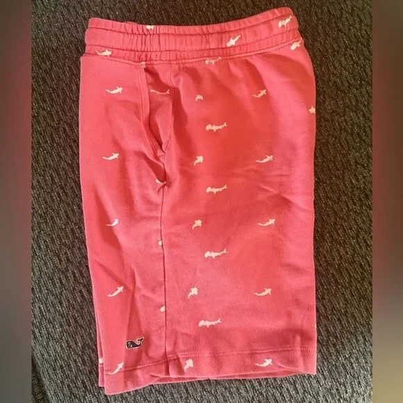 Vineyard Vines Red Shark Print Shorts