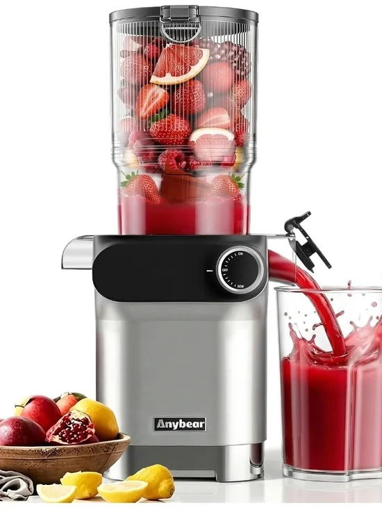Anybear Cold Press Juicer 200W Slow Masticating Juicer 4.3