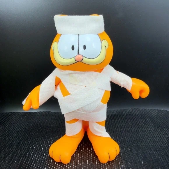 Garfield Mummy Vinyl Figure Enesco‎ 1978 Halloween Collectible Plastic Vintage