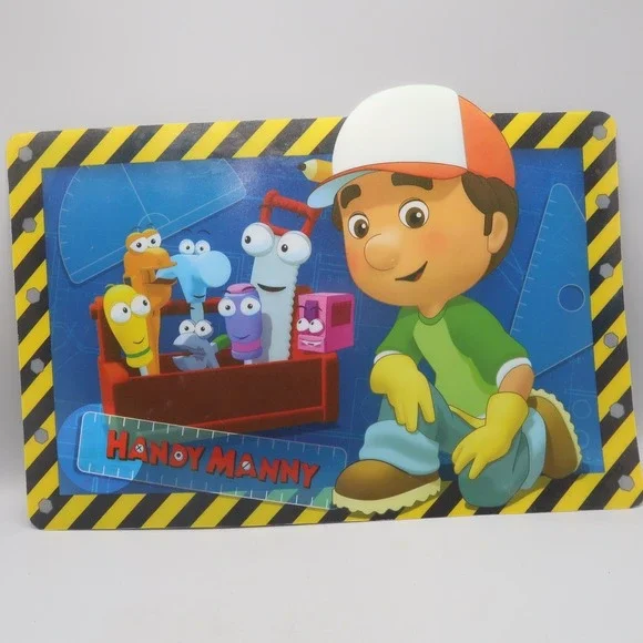 Disney Handy Manny Kitchen Placemat Plastic Mat Meal Time Magic