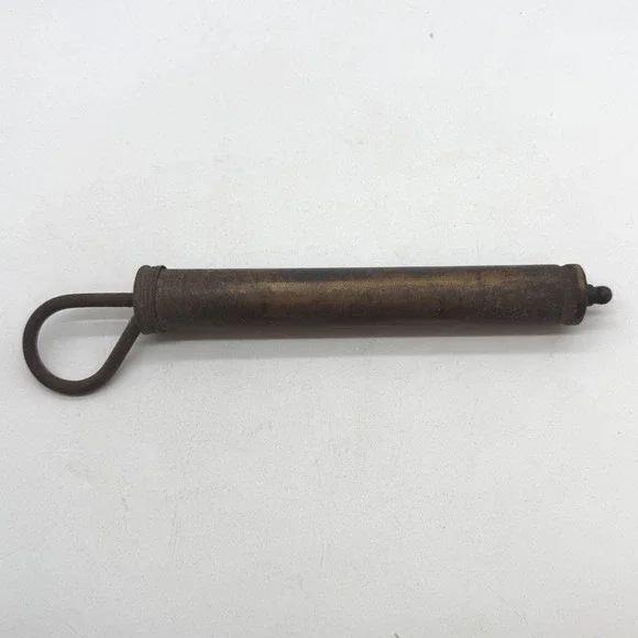 Antique Brass Hand Pump Industrial Primitive Tool Vtg grease gun steampunk