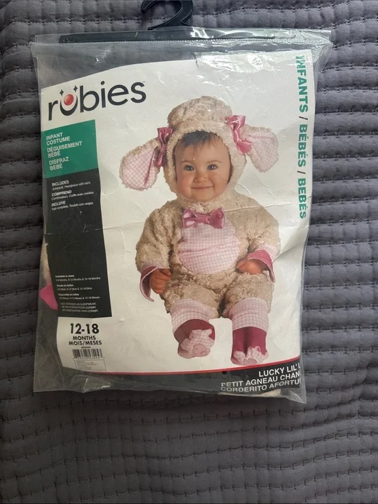 Robies Infant Lamb Costume - Pink & Cream (12-18 Months)