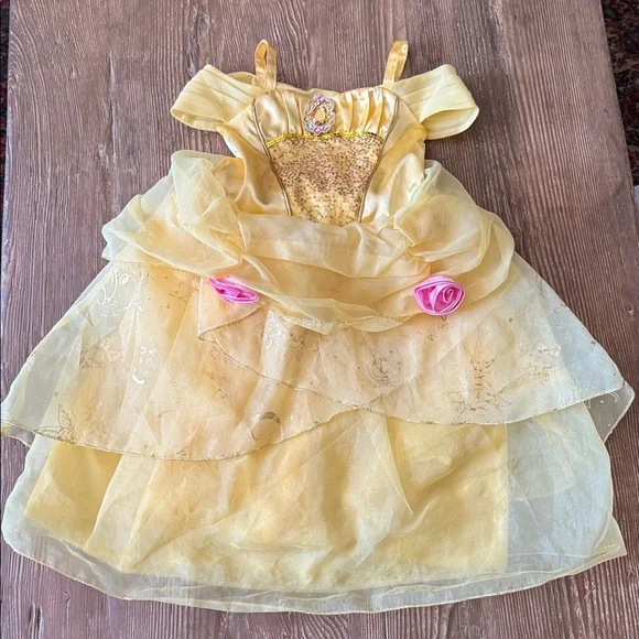 Disney Parks Princess Belle dress up Costume Dress size 4