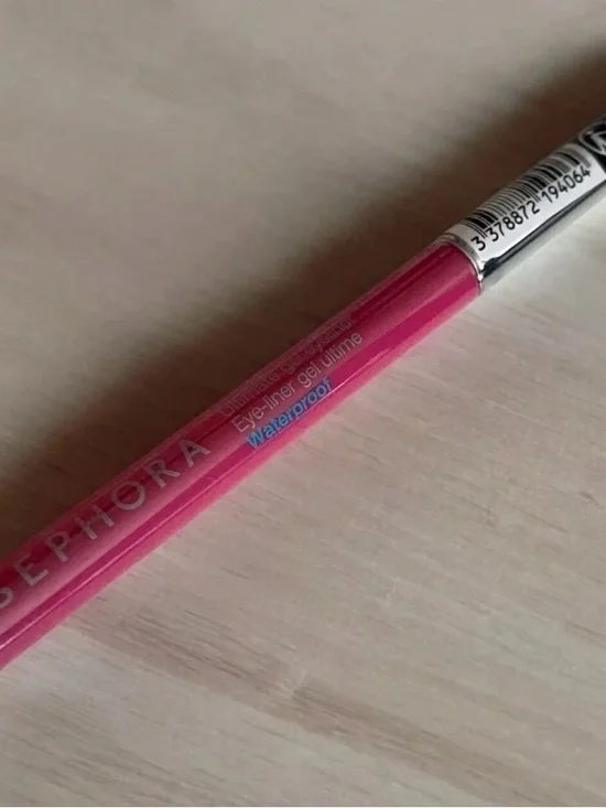 3x Sephora Bright Pink Waterproof Gel Eyeliner Pencil