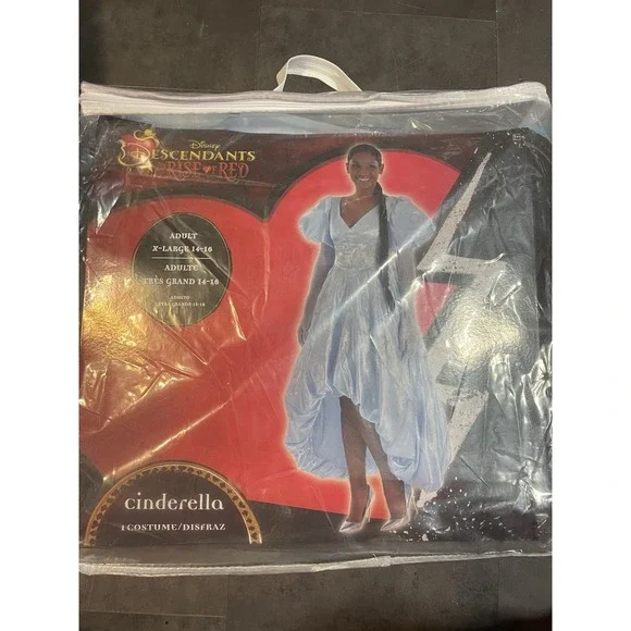 Disney Descendants The Rise‎ Of Red Cinderella Adult Costume Size XL Plus 14-16