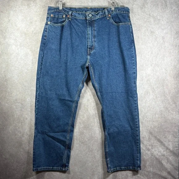 Levi's 559 Jeans‎ Mens Size 44X30 Blue Medium Wash Denim Relaxed Fit Straight