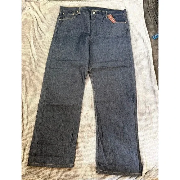 Levis 501 XX Original Shrink To Fit Jeans Mens 44x34 Indigo Rigid Big & Tall NEW