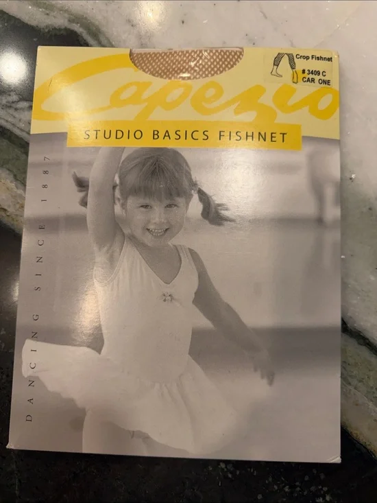 Capezio White Studio Basics Kids Fishnet