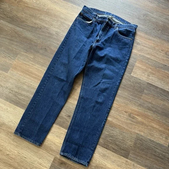 VTG Levi's 505xx‎ Made In USA Blue Medium Dark Wash Jeans Sz 38x31