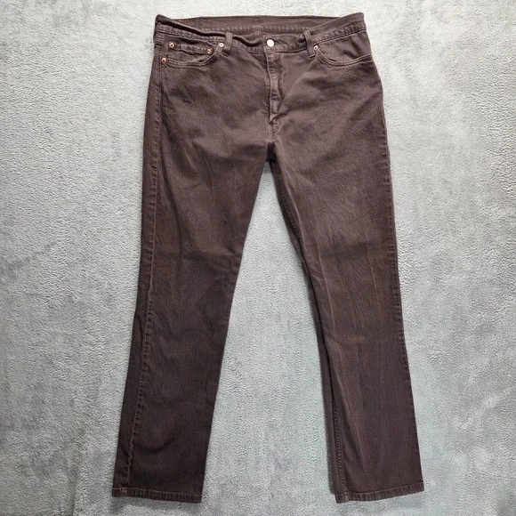 Levis‎ 511 Jeans Mens 40X32 Brown Slim Straight Mid Rise Denim