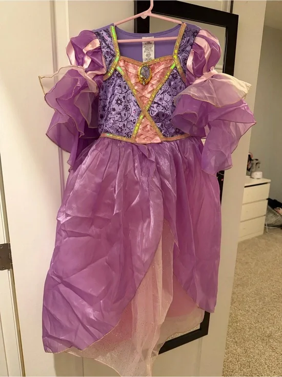 Disney Rapunzel Tangled Princess Dress Costume