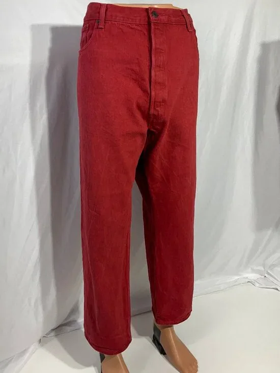 Levi's Men's Straight Jeans in Deep Red