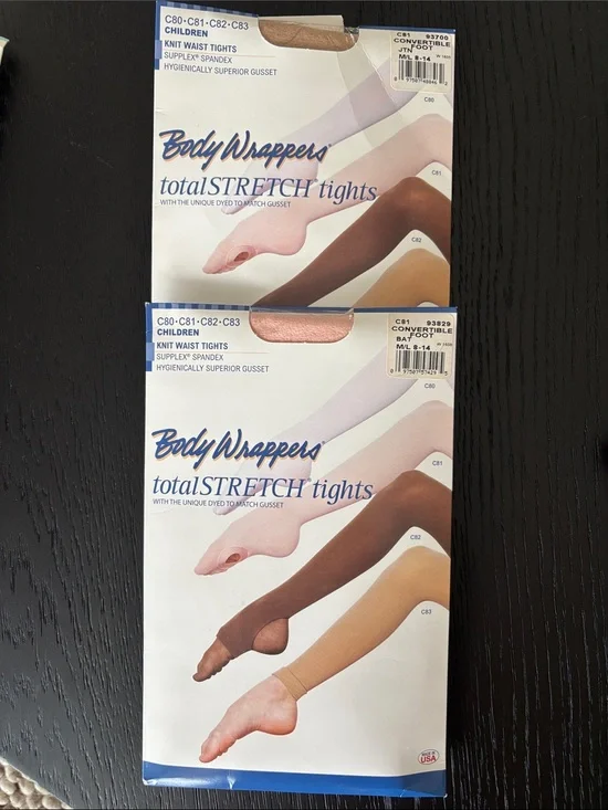 Body Wrappers Tights - Nude, ballet Pink