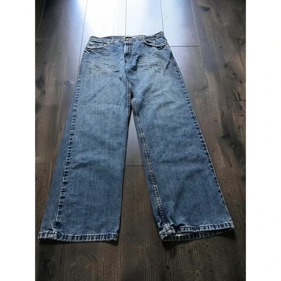 Levi's 559 Relaxed Straight Jeans Mens 34x32 Blue Denim Distressed Baggy Skater