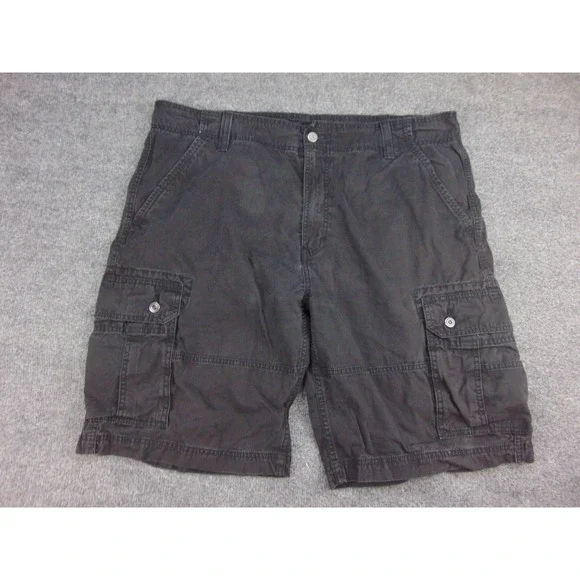 Levi's Cargo Shorts Mens 40 Black Solid Utility Gorpcore Workwear Hiking Summer