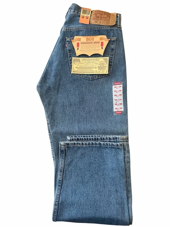 Levi’s Vintage New Old Stock, 501-0193 Button Fly Made in USA Jeans Size W38 L30