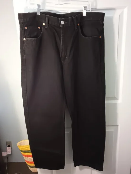 Mens Levi's Black Relaxed Jeans
