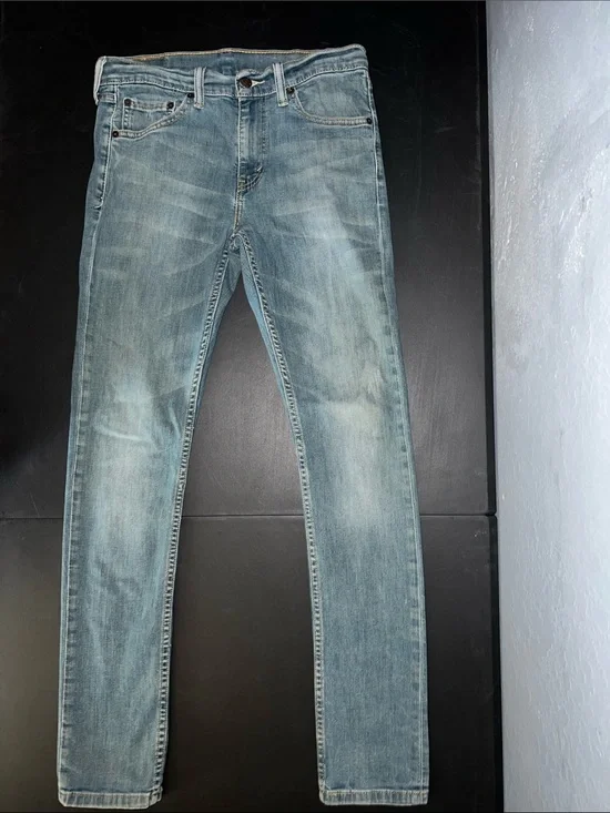 Levi's Men's Light Blue Skinny Jeans Size 30x32
