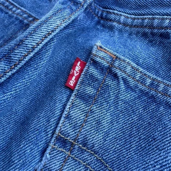 Vintage 90s Levis Big E 501 90s Style Workwear Gorpcore Blue W29 L32 (g4a)