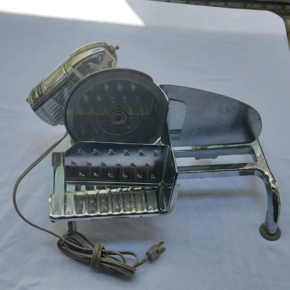 Electric Meat Slicer - Silver