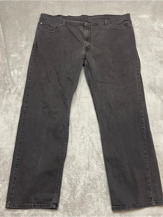 Levis 541 Relaxed Fit Jeans Mens 44x32 Black Medium Wash Stretch Flex