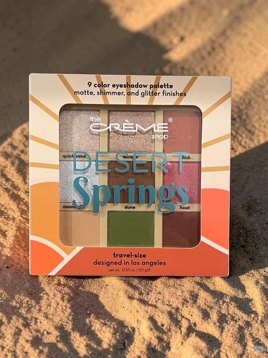 The Crème Shop Desert Springs 9 Color Eyeshadow Palette NIB