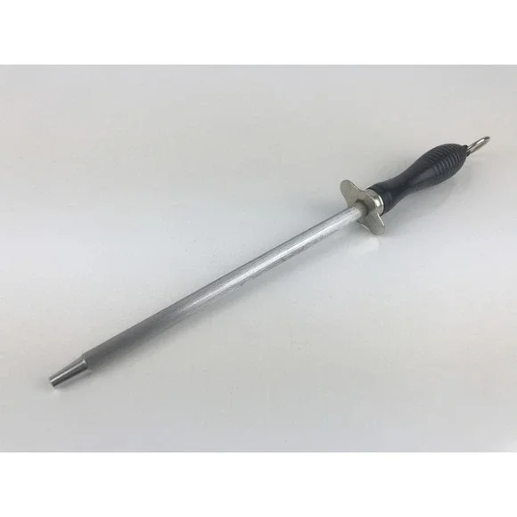 Unbranded Knife Sharpening Honing Steel Rod‎ Kitchen Black Composite Handle