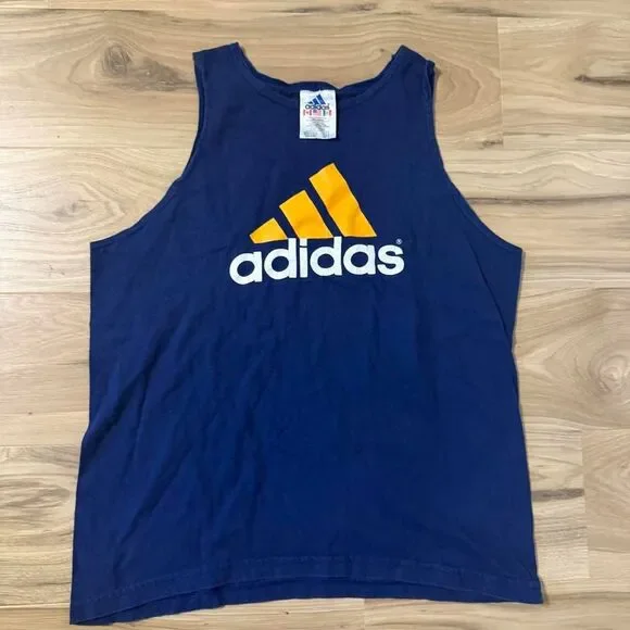 Vintage 90s Adidas Tank top basketball Style beach summer graphic