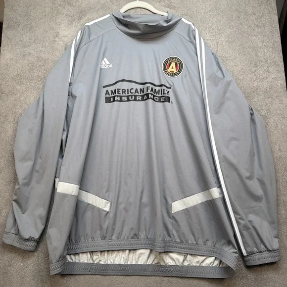 Atlanta United FC Adidas‎ Pullover Windbreaker Jacket Men's 3XL