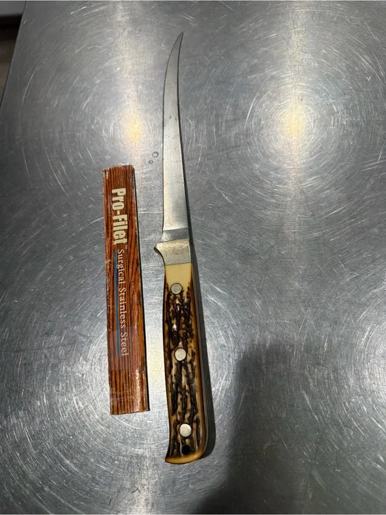 Vintage Schrade + Uncle Henry fishing filet knife 168 USA