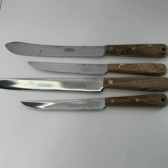 Vintage Dexter Super Stainless Kitchen Knives Set of 4 Southbridge Quality