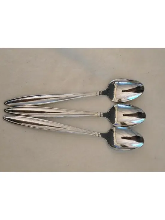 Reed & Barton Celebration Stainless Korea Iced Tea Spoons Set of 3 Flatware