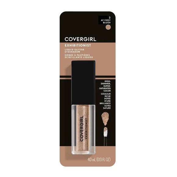 2 x Covergirl Exhibitionist Liquid Glitter Eyeshadow At First Blush