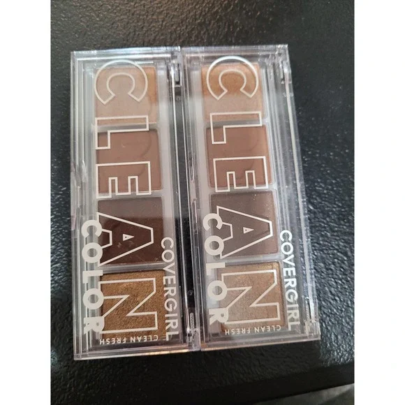Covergirl Clean Fresh Eyeshadow Women 2-Pack 262 Golden Toffee NEW Vegan Brown