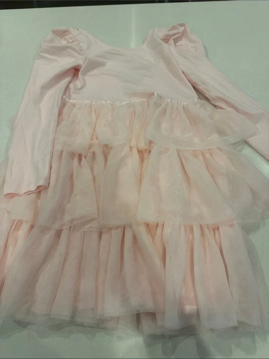 Janie and Jack Pale Pink Girls' Tulle Dress
