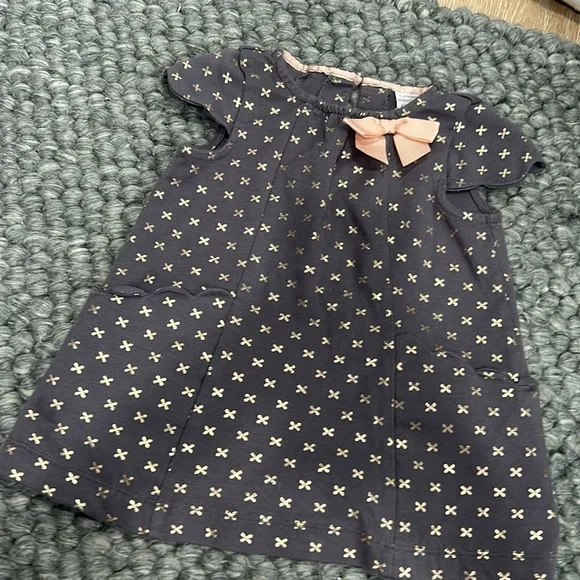 Catherine Malandrino Mini Baby Girl Bow Tie Dress Pink Size 24 Months‎