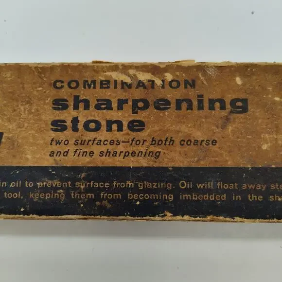 Vintage 1970s Sears Craftsman Combination Sharpening Stone No. 9 (64402) W/Box