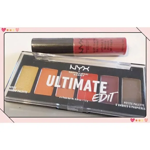 NEW~NYX Professional Makeup Ultimate Edit Eye Palette & Lip Gloss Duo