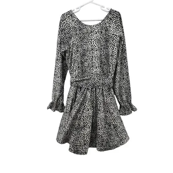 How To Kiss A Frog Dress Size 10 Years Spotted Tie Waist Button Back Long Sleeve