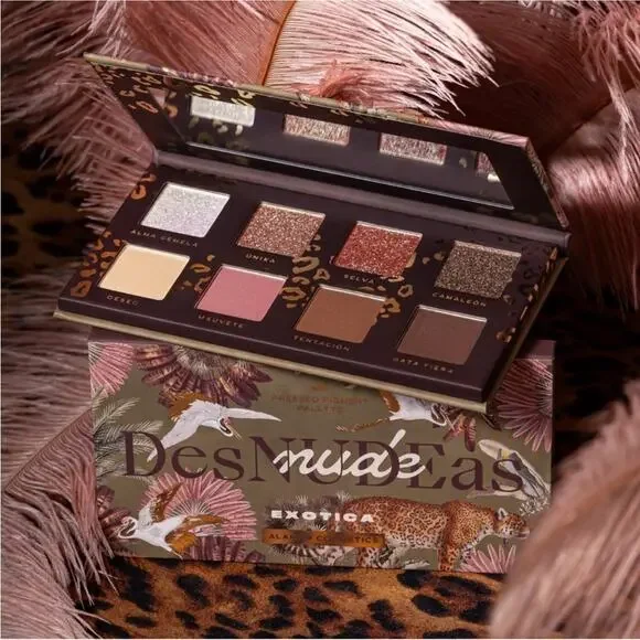 NEW Alamar Cosmetics DesNUDEas Exotica Eyeshadow Palette, 8 shades