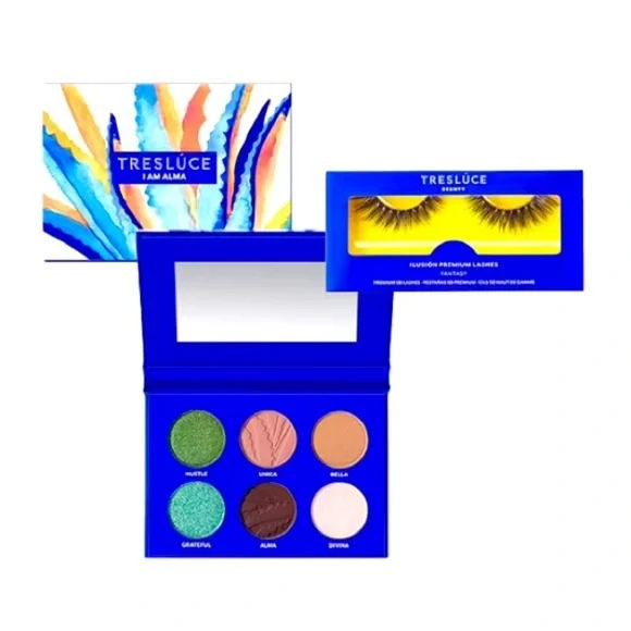 Tresluce beauty makeup palette & lashes set eyeshadow 50$ ulta Sephora