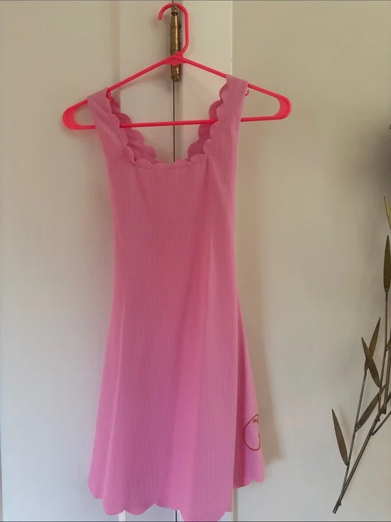 Marysia Swim Pink Scalloped Tank Active Dress