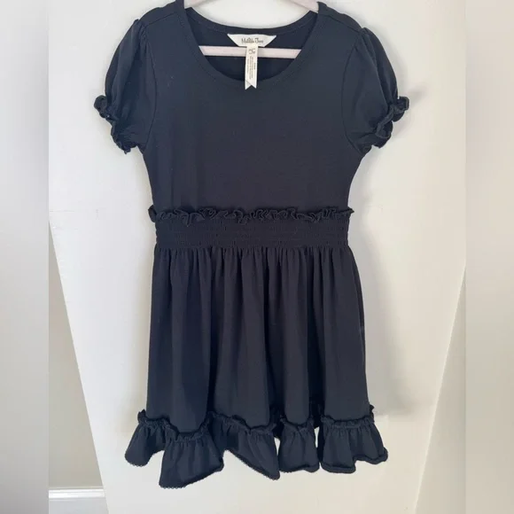Matilda Jane Perfectly Paired Girls Black Dress Size 6Y